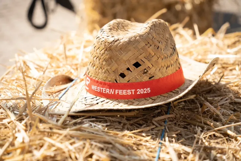 Themamateriaal voor een western-bedrijfsfeest